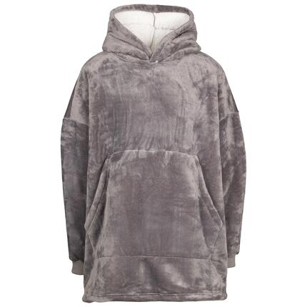 Trespass Cosiness - Sweat à capuche oversize At300 Storm Grey