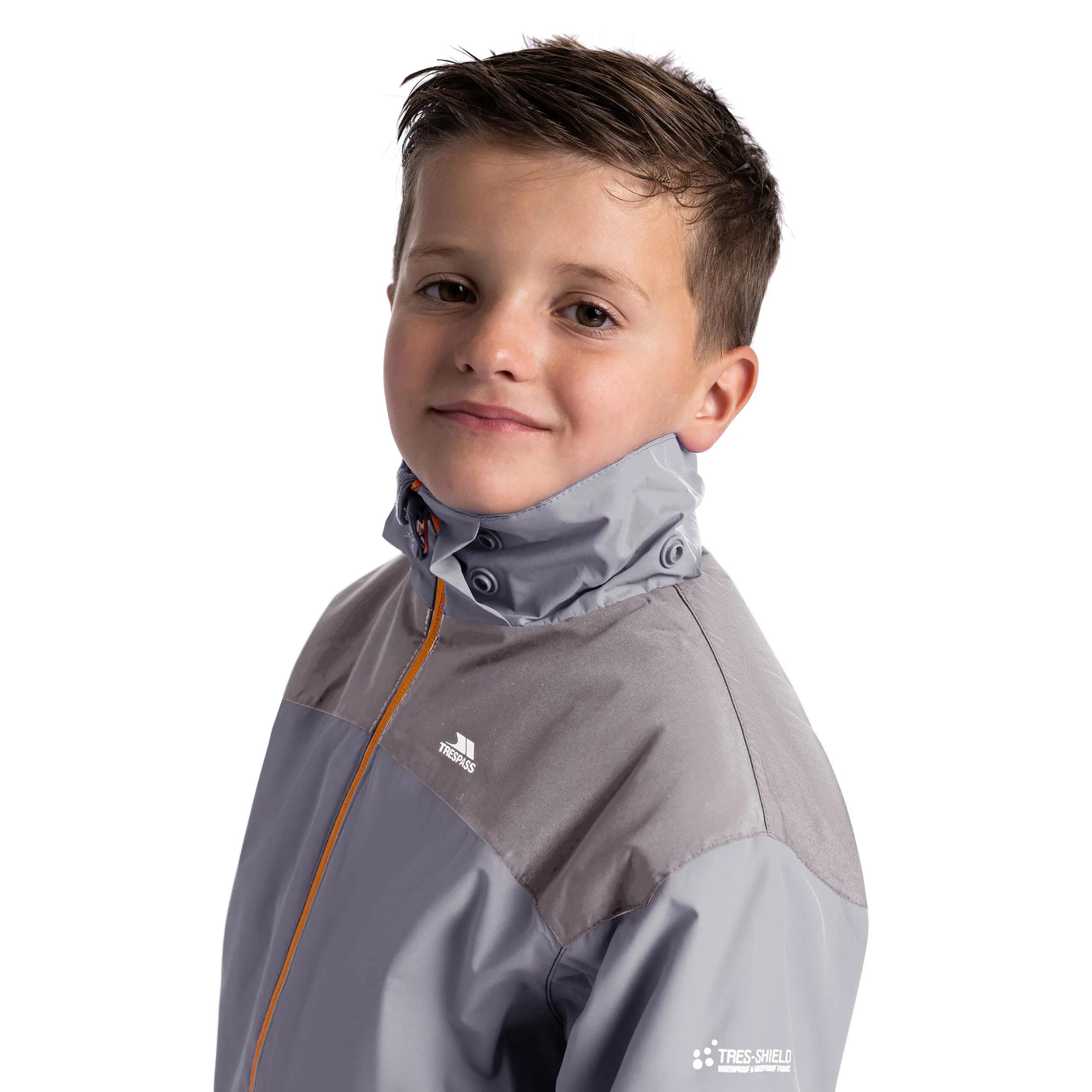 2058 Trespass Launch - Veste de pluie enfant TP50 Platinum 3/4 3/3