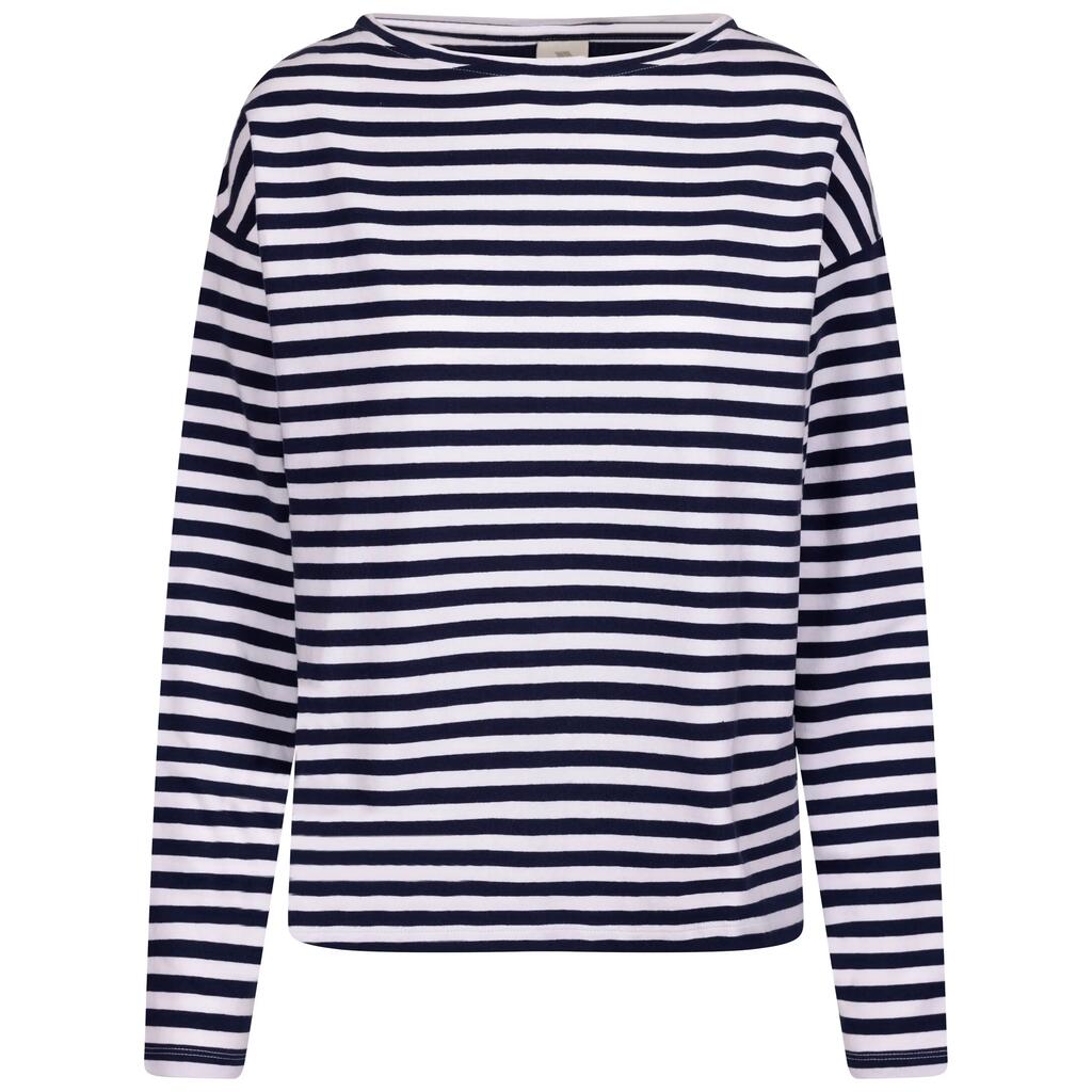 Womens Boat Neck Top Long Sleeves Sweatshirt - Thelma