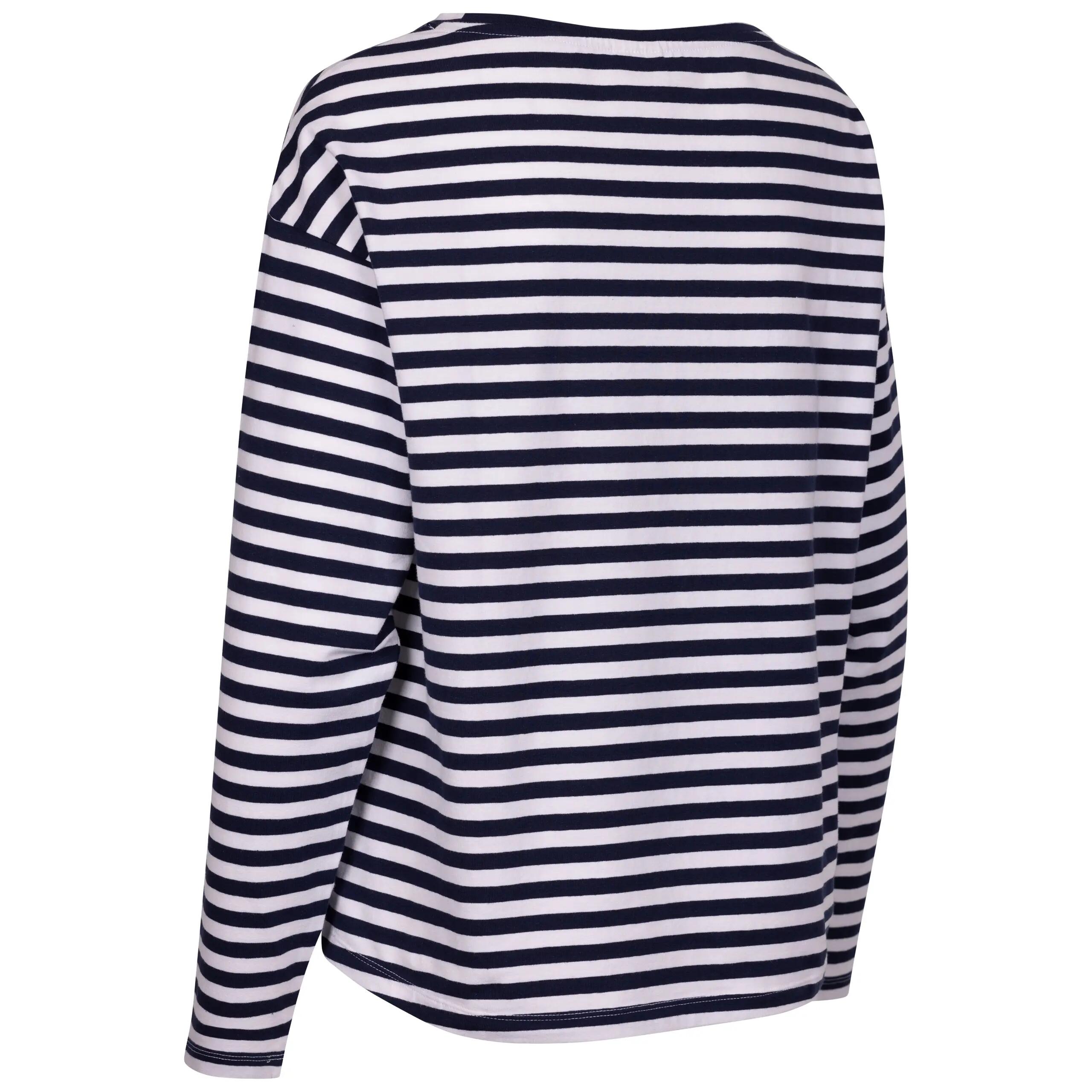Trespass Thelma camiseta mujer manga larga a rayas con cuello barco XL. 2/5