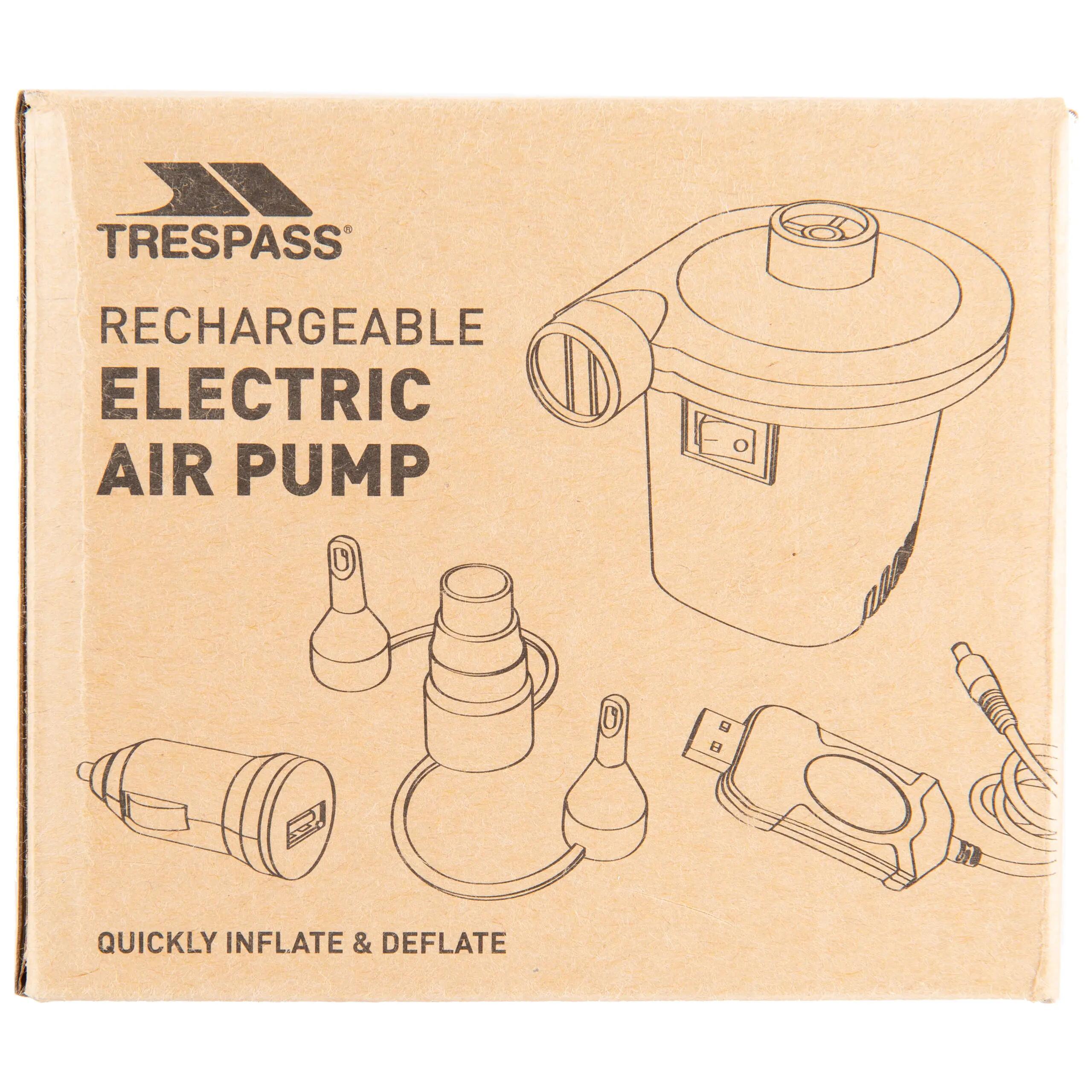 Trespass Cyclone – wiederaufladbare USB-Luftpumpe, Schwarz 3/3