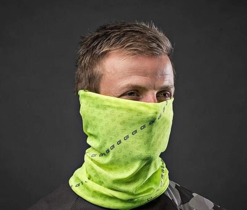 GripGrab Classic High Visibility Neckwarmer Fluorescent Yellow 2/4