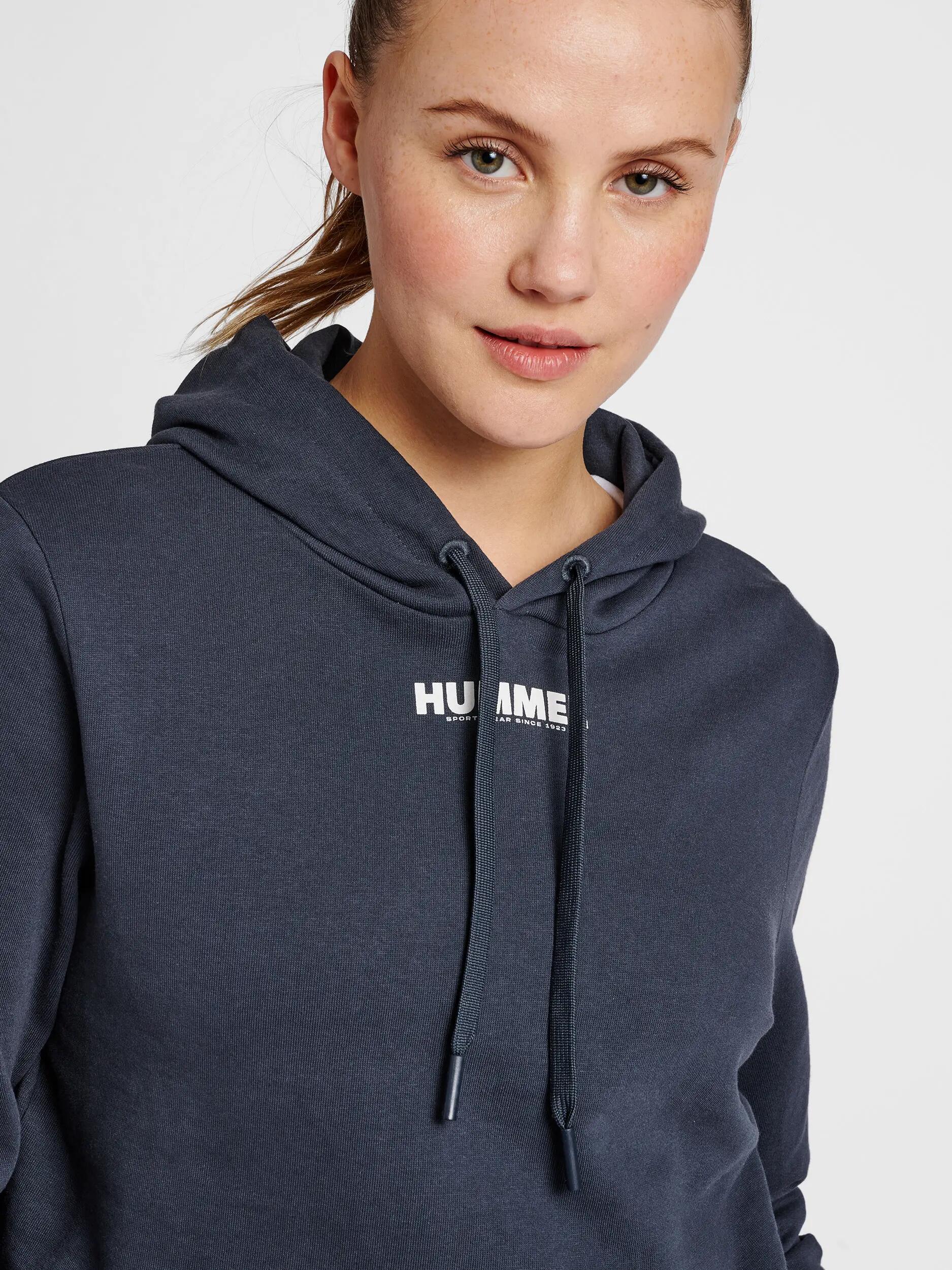 Felpa da donna con cappuccio crop top Hummel hmlLEGACY 5/13