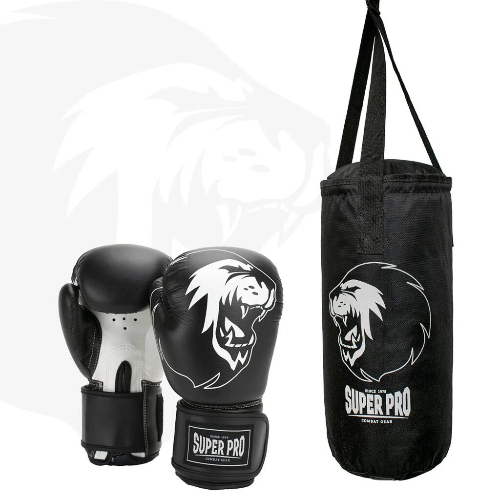 Junior Punching Bag Set - Black / White