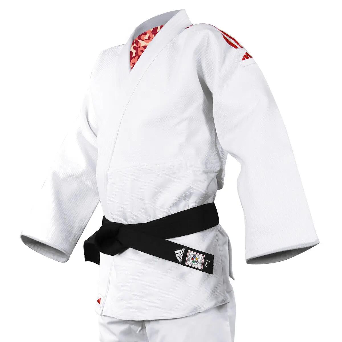 Kimono judo ADIDAS millenium à bandes or 5/5