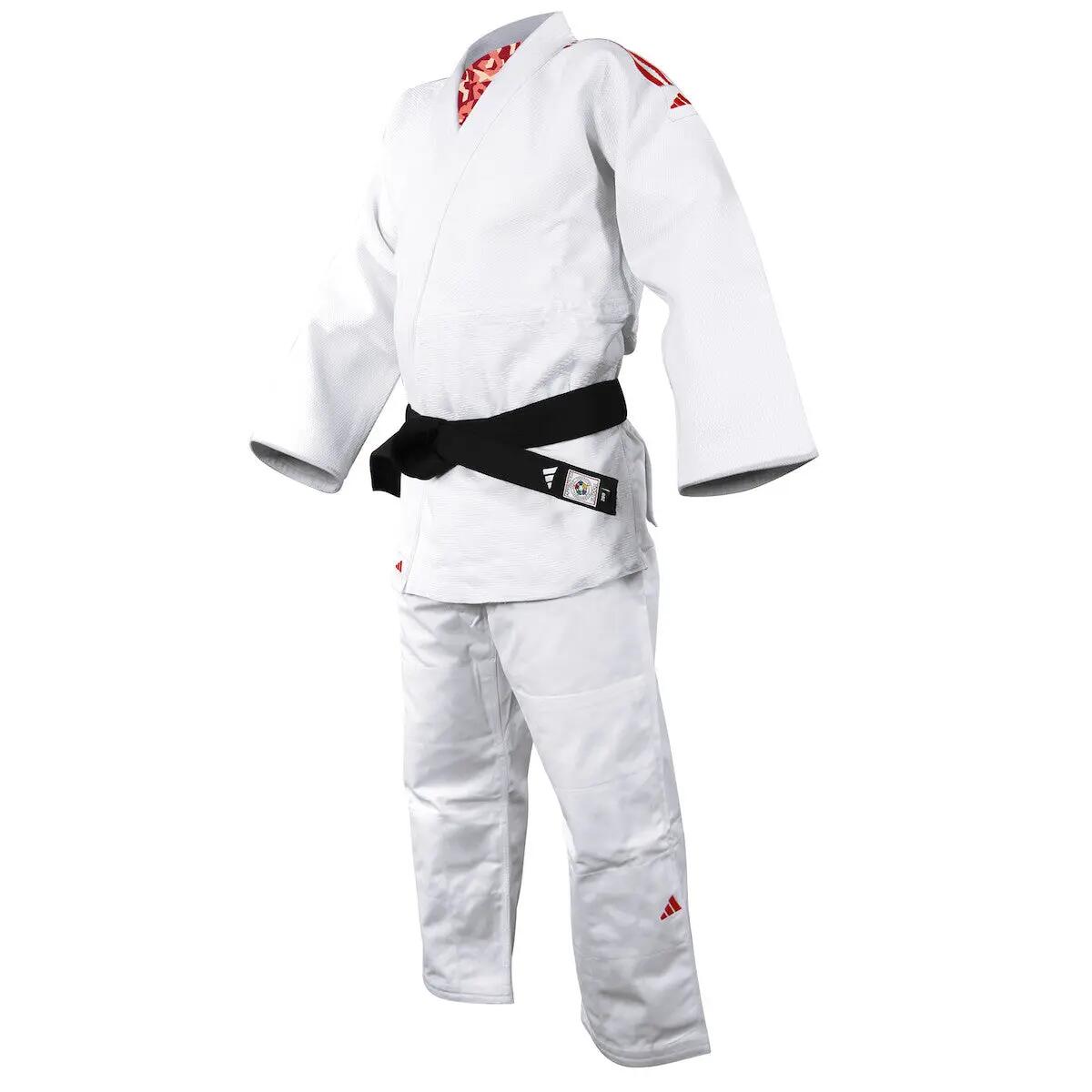 Kimono judo ADIDAS millenium à bandes or 4/5