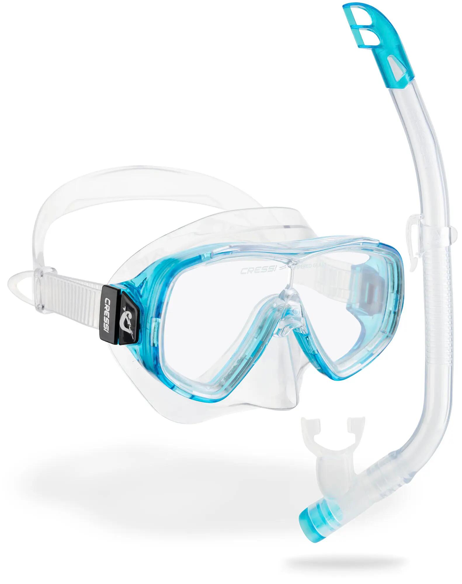 Cressi Ondina VIP Junior + Cressi Top – zestaw maska i fajka do snorkelingu 2/4