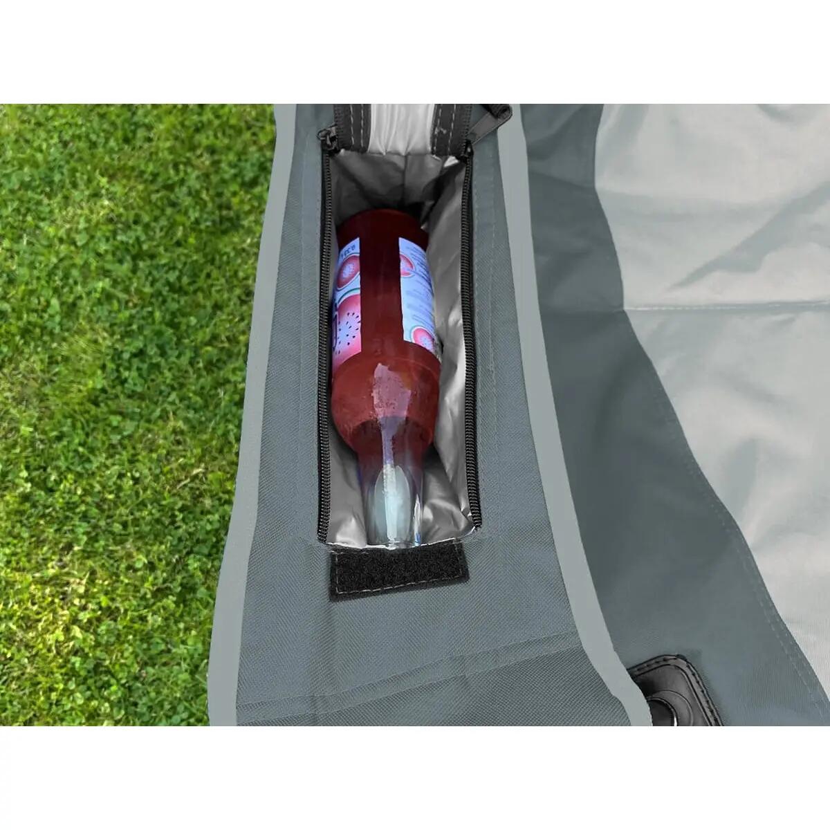 Campingstuhl Relax Comfort - Bequemer Klappstuhl mit Getränkehalter und Kühlfach 8/13