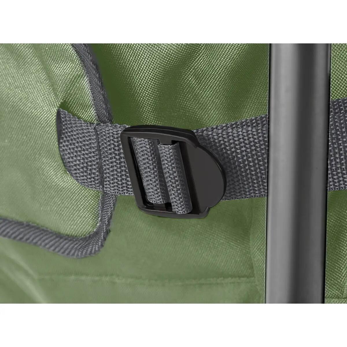 Chaise pliante camping Relax Comfort - Max 160 kg - Sac transport - Vert 10/12