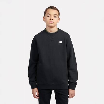 B New Balance French Terry Small Logo Crew - nb caviar