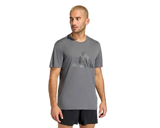 Adidas Run Ess Bl T M Erkek Koşu Tişörtü KC4275 Gri 1/5