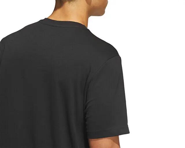 Adidas FDN ILLUSTR TEE Erkek Basketbol Tişörtü KS2198 Siyah 5/5