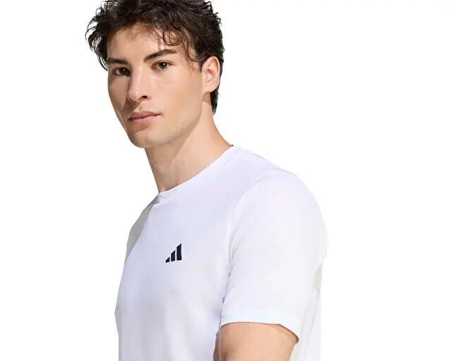 Adidas We Bas T Erkek Antrenman Tişörtü KD5453 Beyaz 4/5