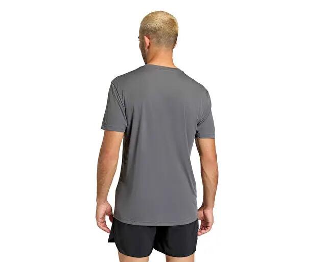 Adidas Run Ess Bl T M Erkek Koşu Tişörtü KC4275 Gri 3/5