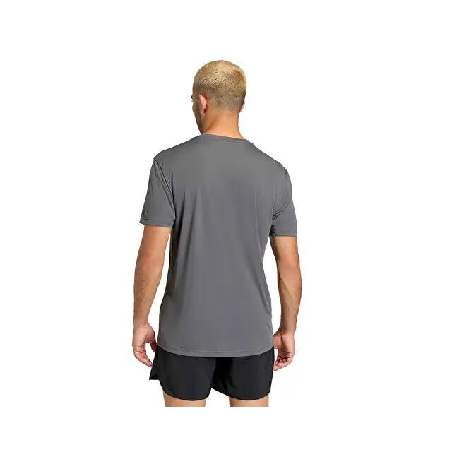 Adidas Run Ess Bl T M Erkek Koşu Tişörtü KC4275 Gri