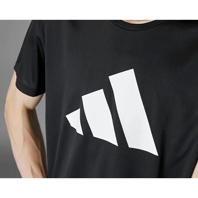 Adidas Run it Tee Erkek Koşu Tişörtü IL7235 Siyah