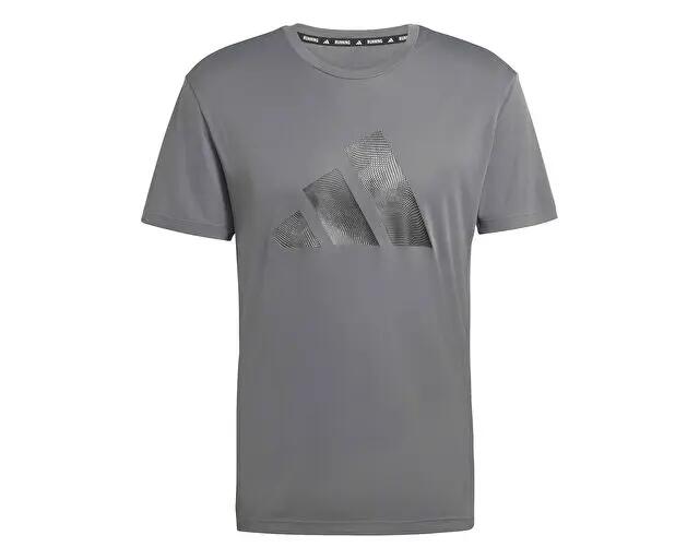 Adidas Run Ess Bl T M Erkek Koşu Tişörtü KC4275 Gri 2/5