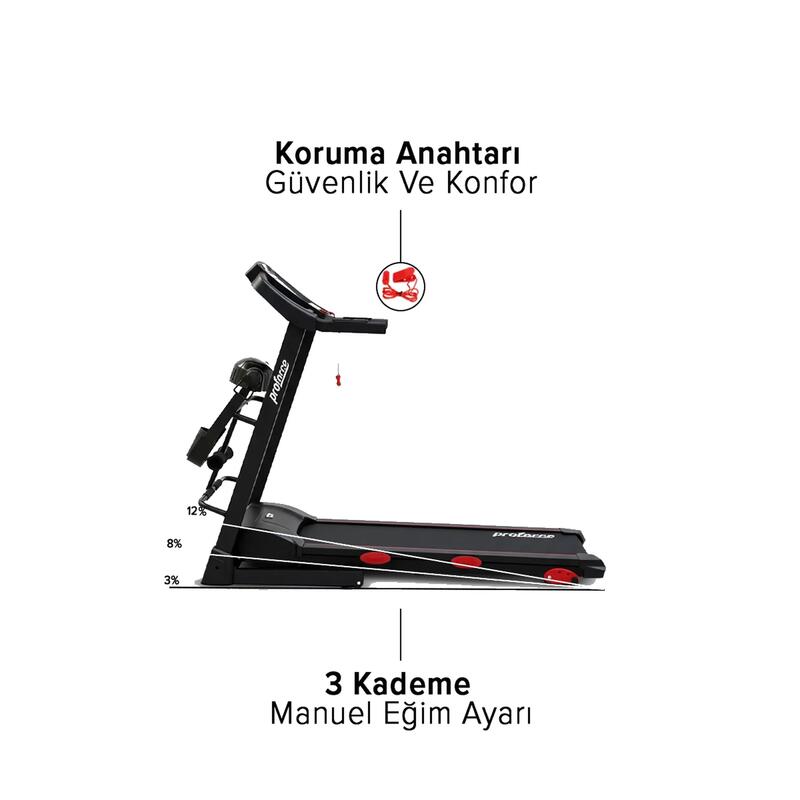 Optimum M - 2,5 Hp Koşu Bandı (Masaj Aletli)