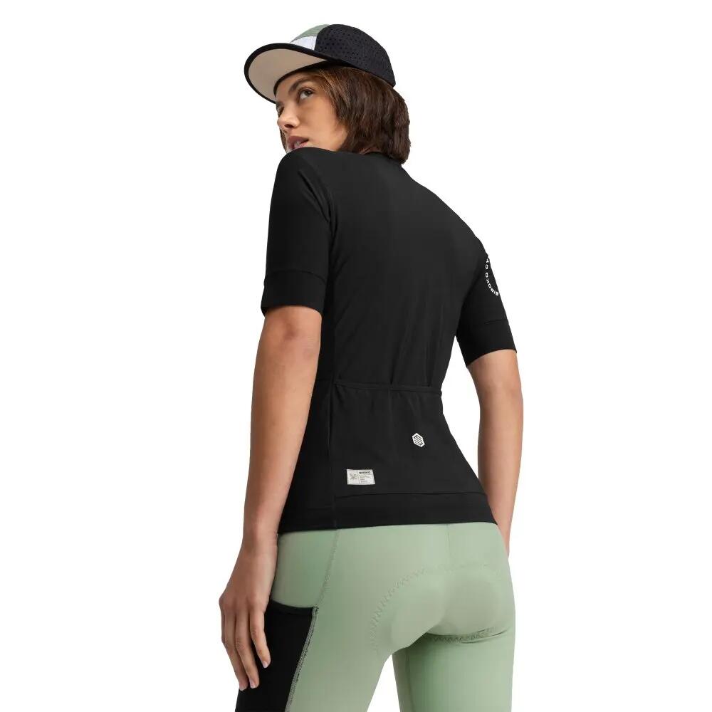 Dames Fietsen gravel fietsshirt met korte mouwen GM2 Glaris Zwart 2/8