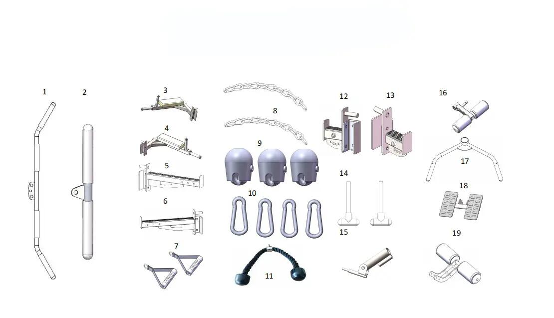 Multipower Smith Machine F30 Musculation Fitness Tech 7/8