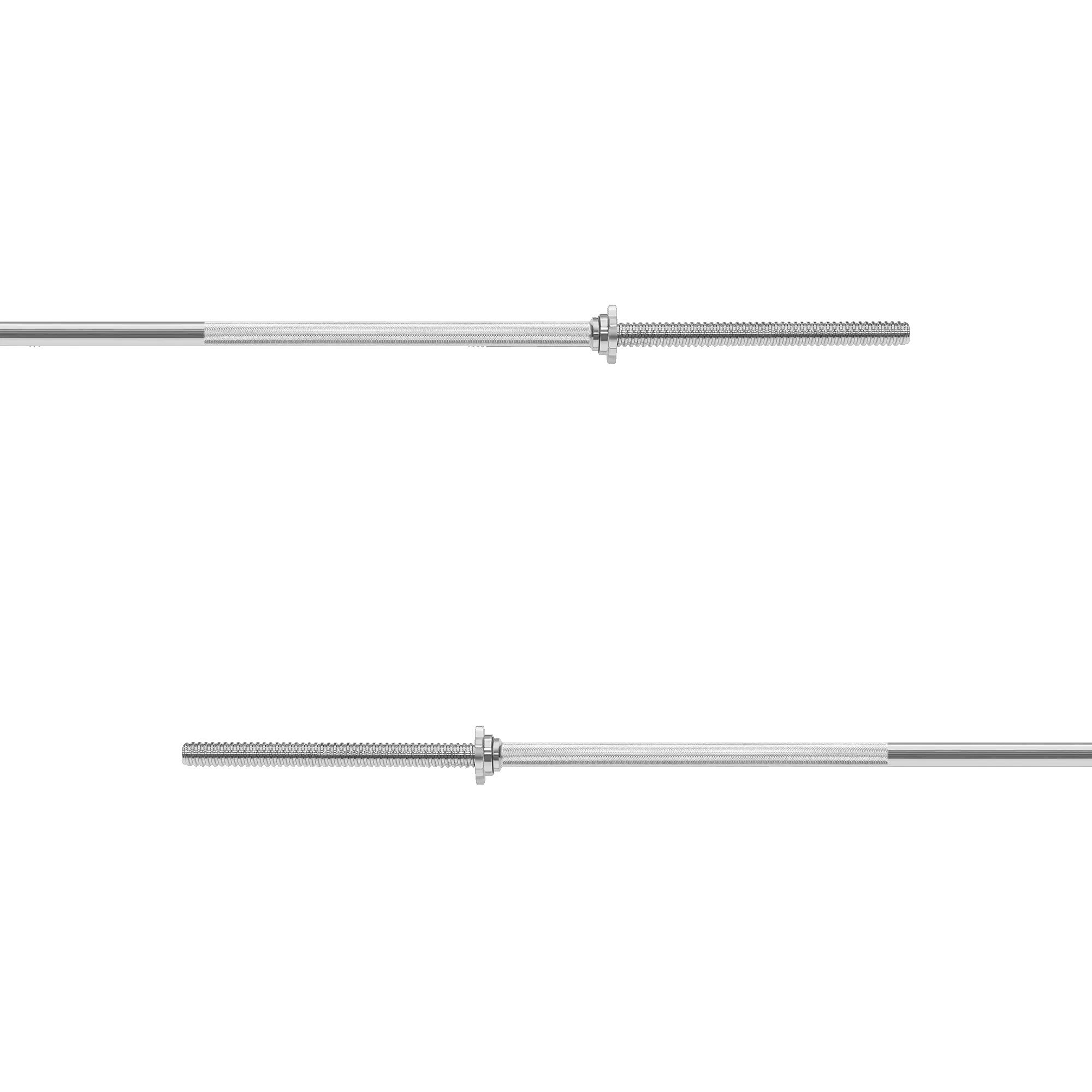 Gryf prosty stalowy chromowany gwintowany zaciski sztanga 180cm 25mm Rebel 3/7