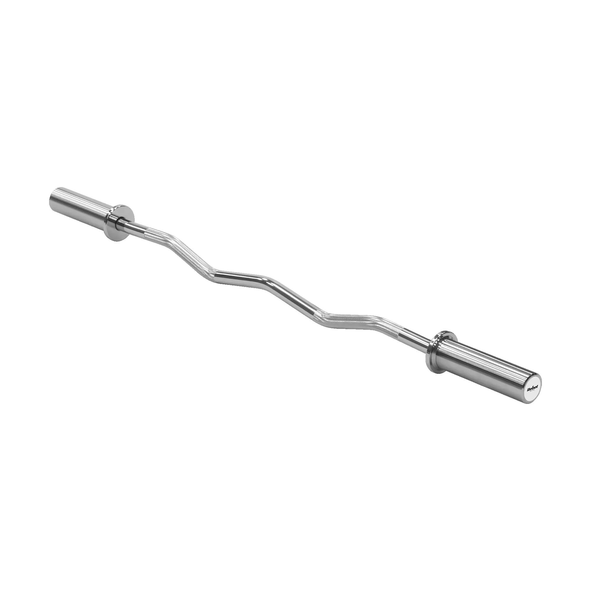 Gryf olimpijski łamany sztanga olimpijska zaciski 120cm 6kg 50mm Rebel 2/5