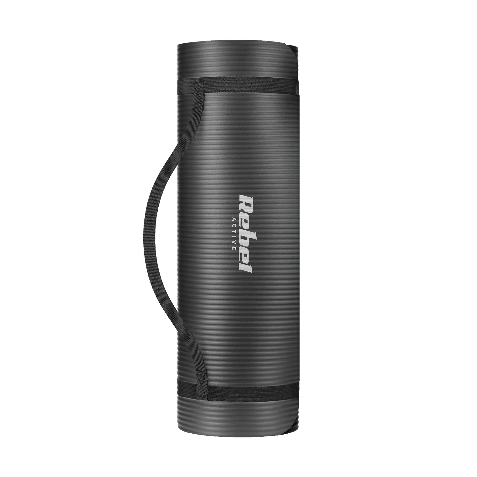 Mata gimnastyczna do ćwiczeń jogi pilatesu fitness 1cm karimata REBEL 3/7