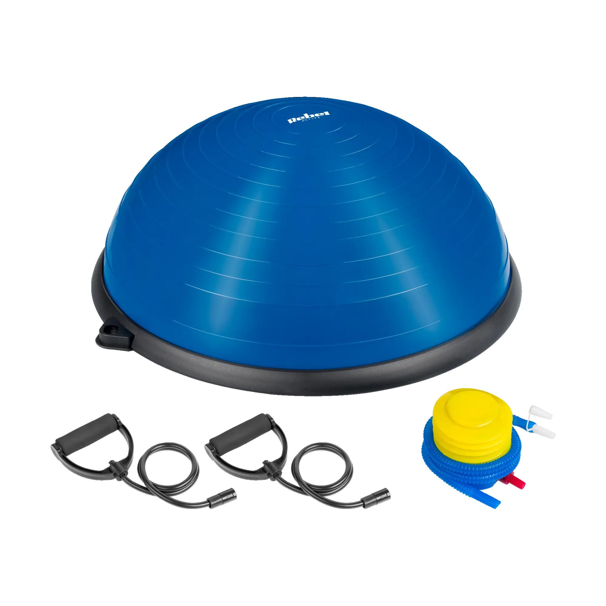 Półpiłka do balansowania trener równowagi 58cm + pompka Rebel 3/7