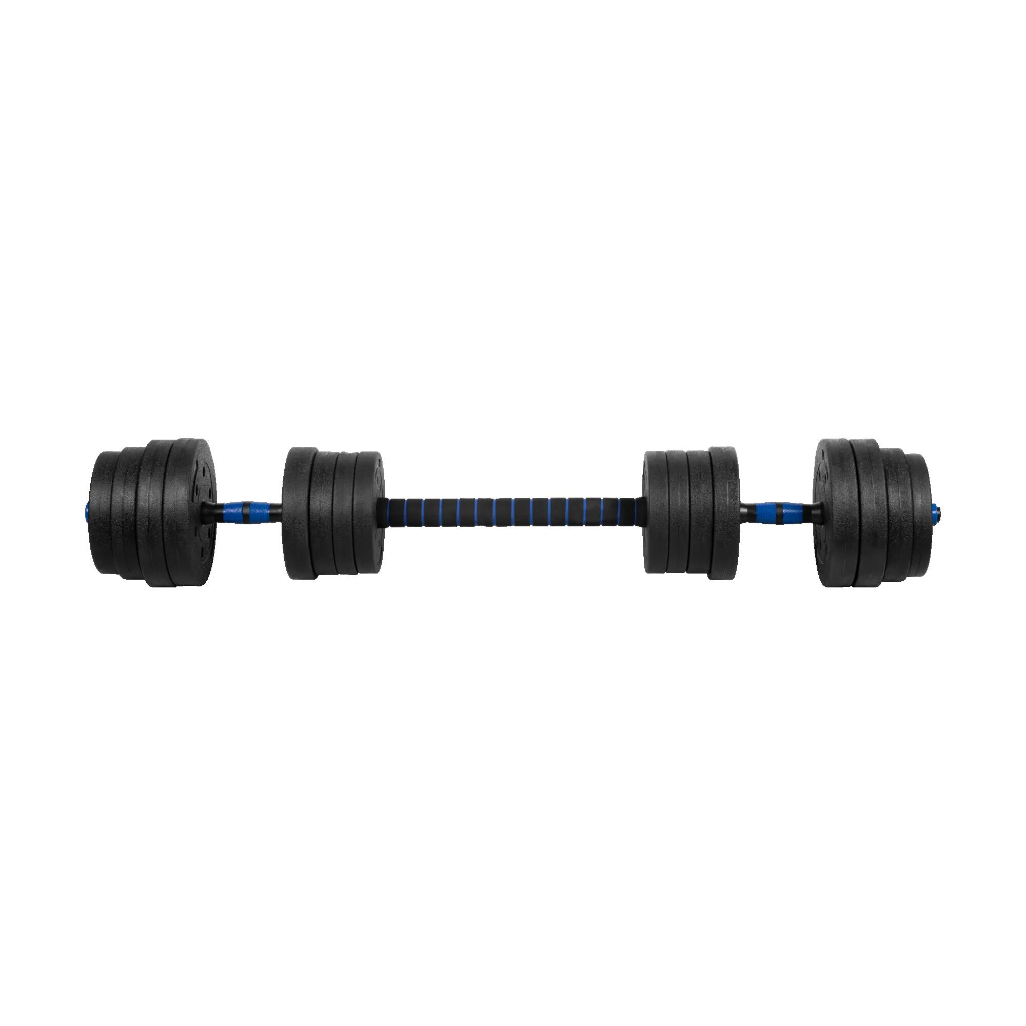 Verstellbare Bitumenhanteln mit Stecker 2 x 15kg 28mm Durchmesser Rebel 6/7