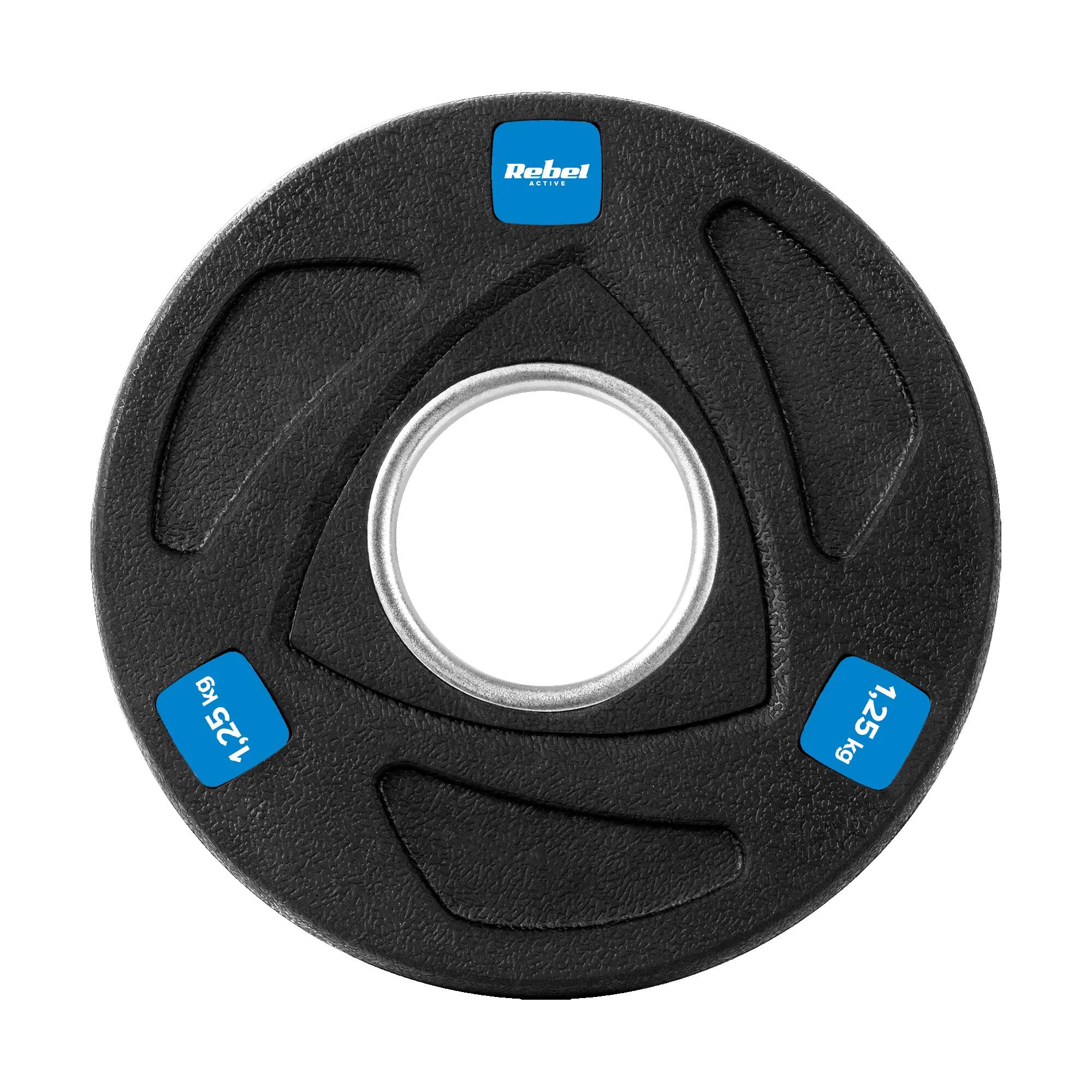 Obciążenie żeliwne olimpijskie zestaw 4x1,25kg 5kg 51mm talerze Rebel 3/7