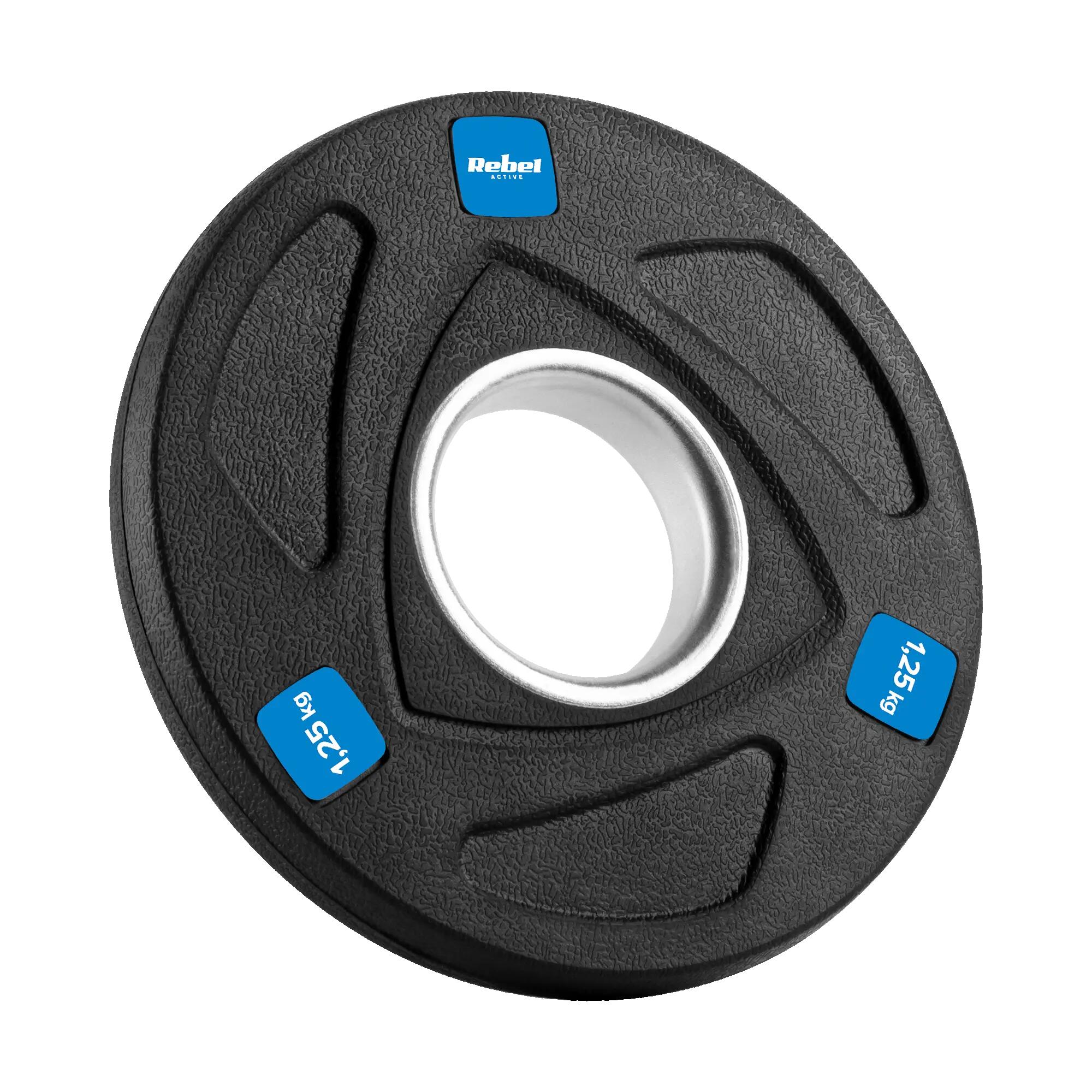 Obciążenie żeliwne olimpijskie zestaw 4x1,25kg 5kg 51mm talerze Rebel 2/7