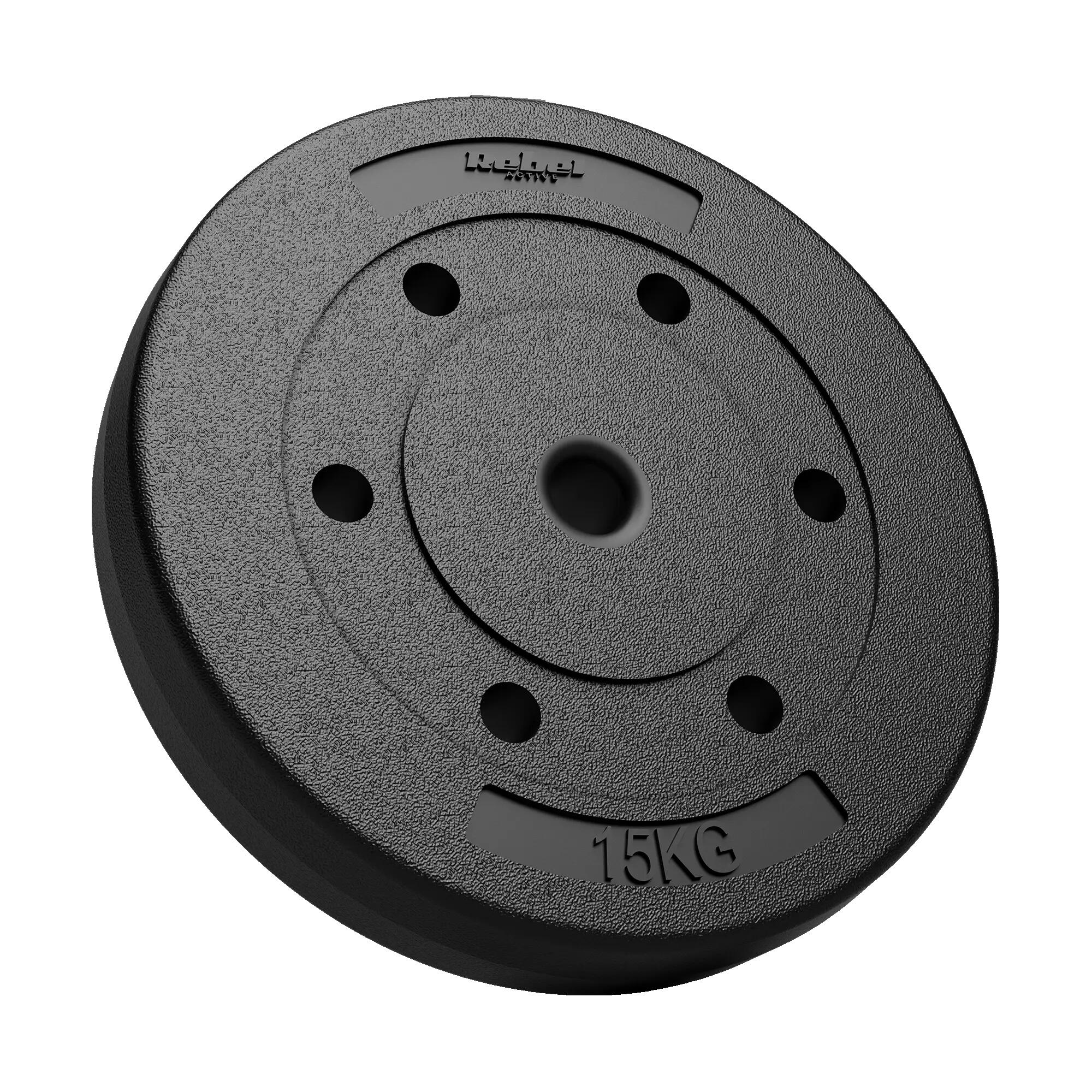 Bitumengewichts-Set 2x15kg 30kg 31mm Platten Rebel 2/7
