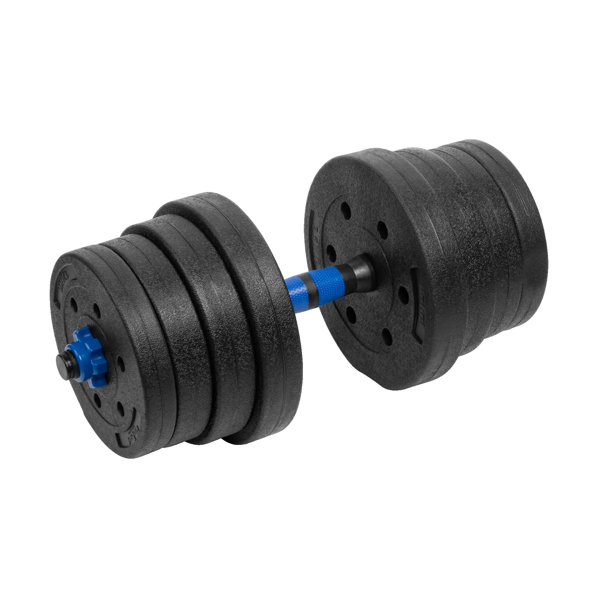 Verstellbare Bitumenhanteln mit Stecker 2 x 15kg 28mm Durchmesser Rebel 4/7
