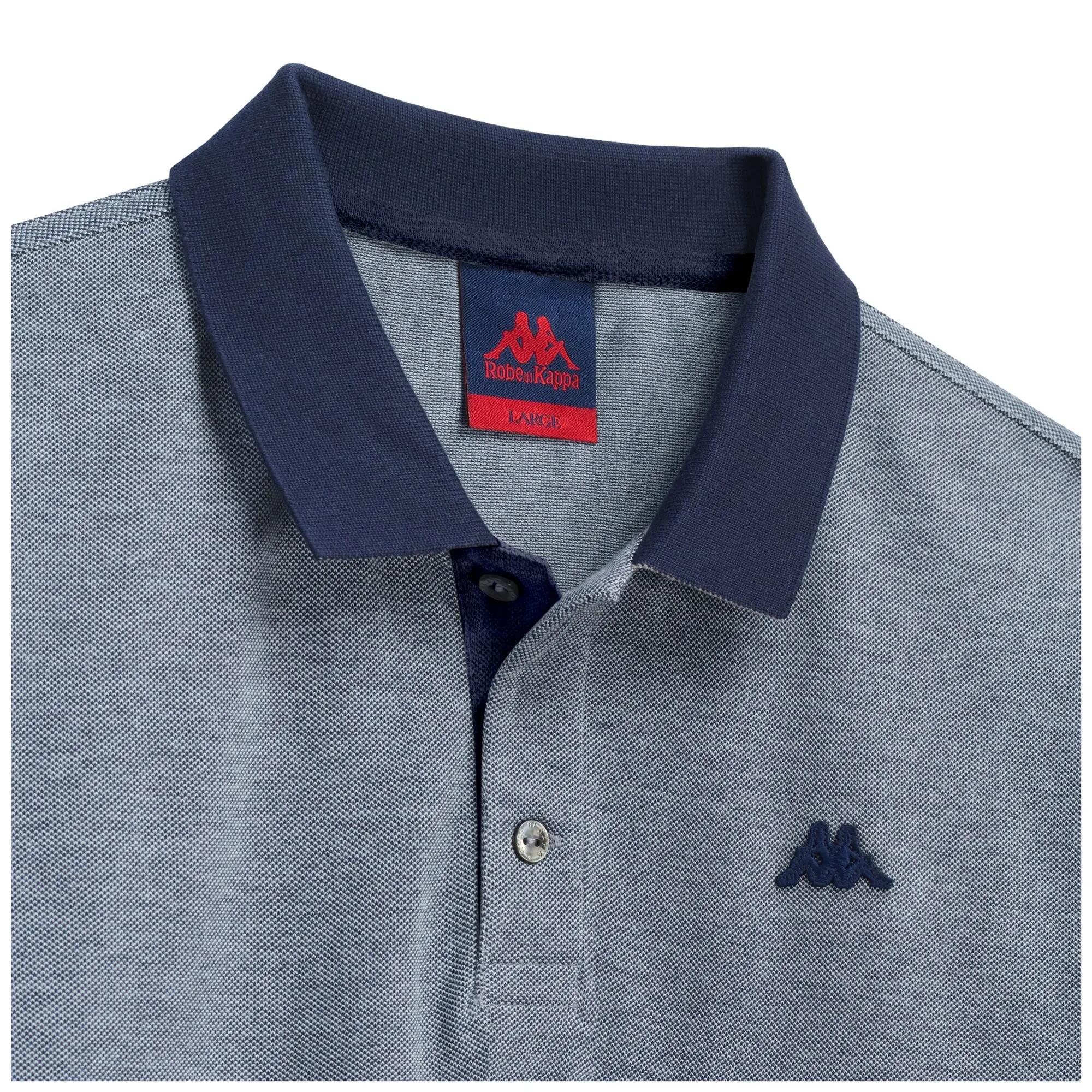 Polo da uomo in cotone blu da lifestyle 3/3