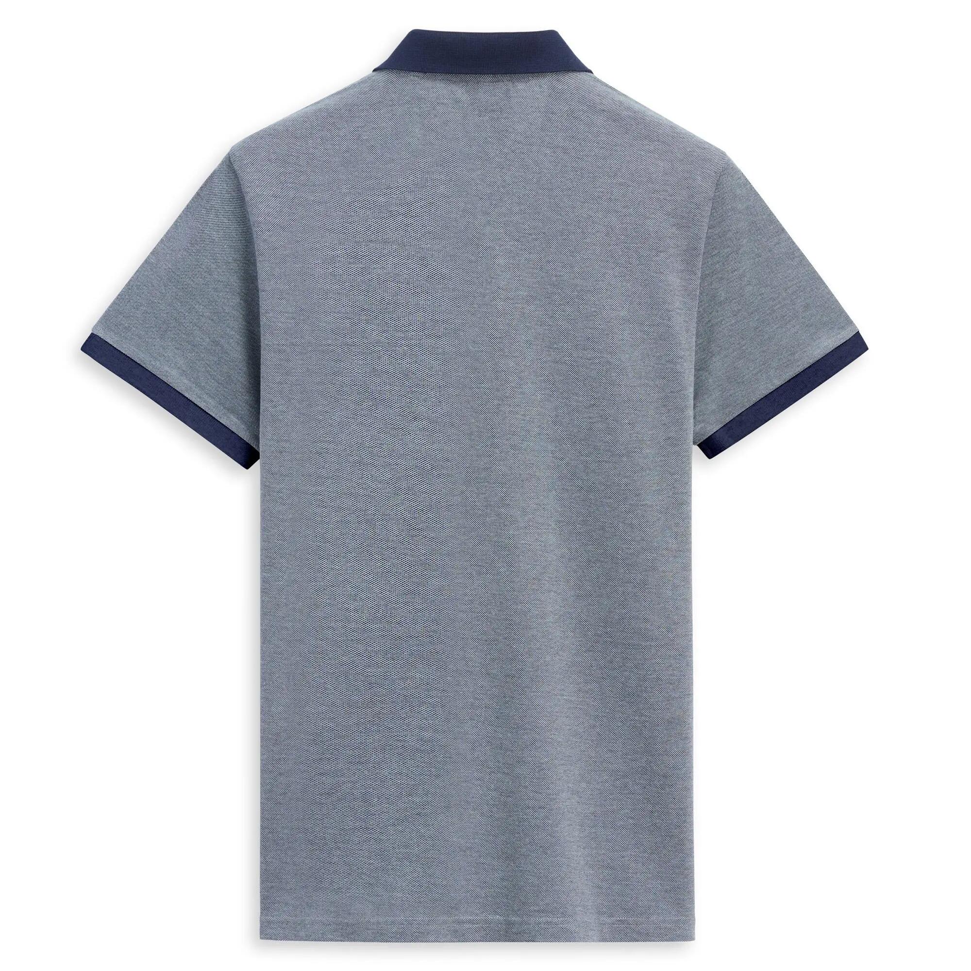 Polo da uomo in cotone blu da lifestyle 2/3