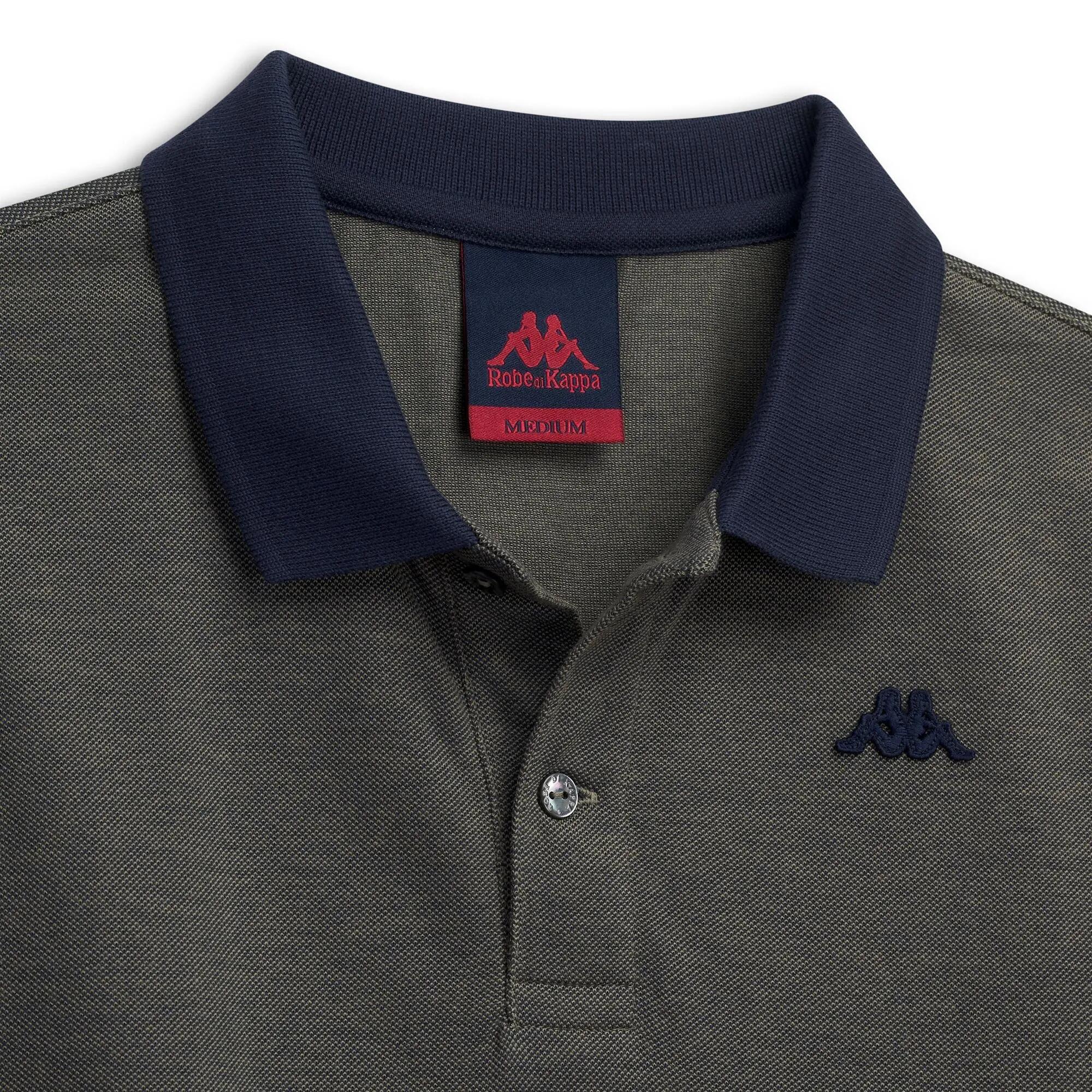 Polo da uomo in cotone blu da lifestyle 3/6