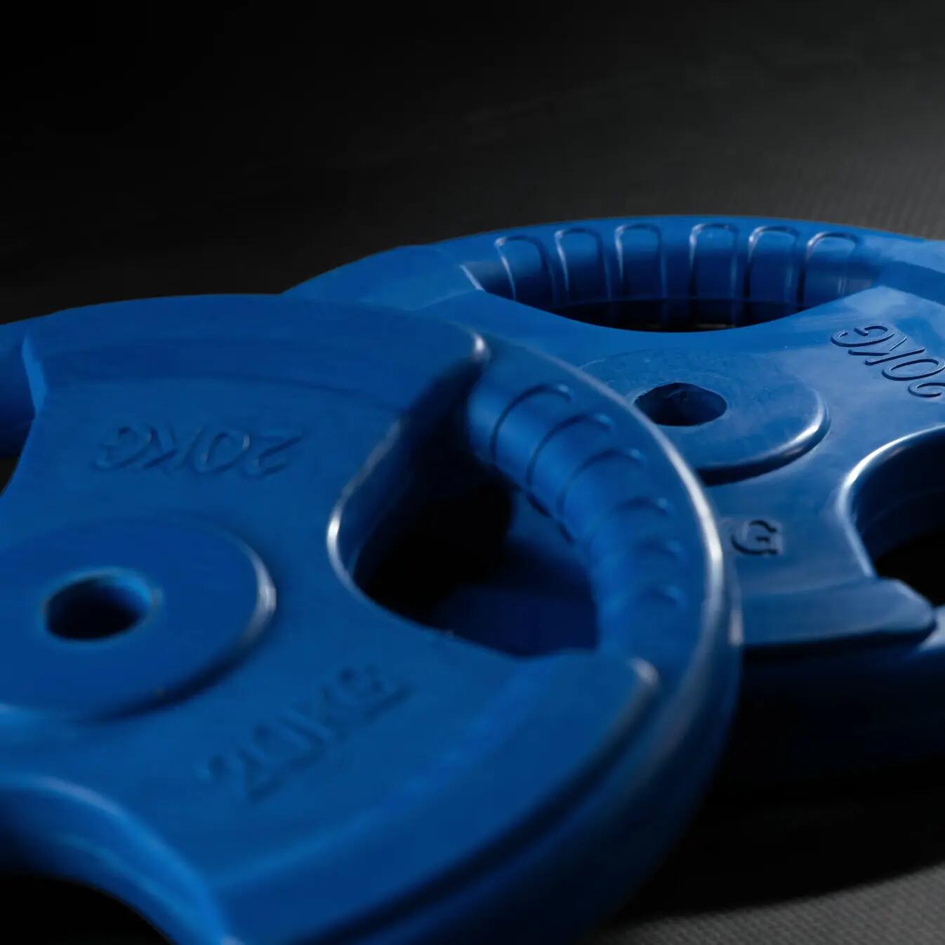 Zestaw 6x 5 kg gumowane obciążenia żeliwne 30mm GRIP 6/6