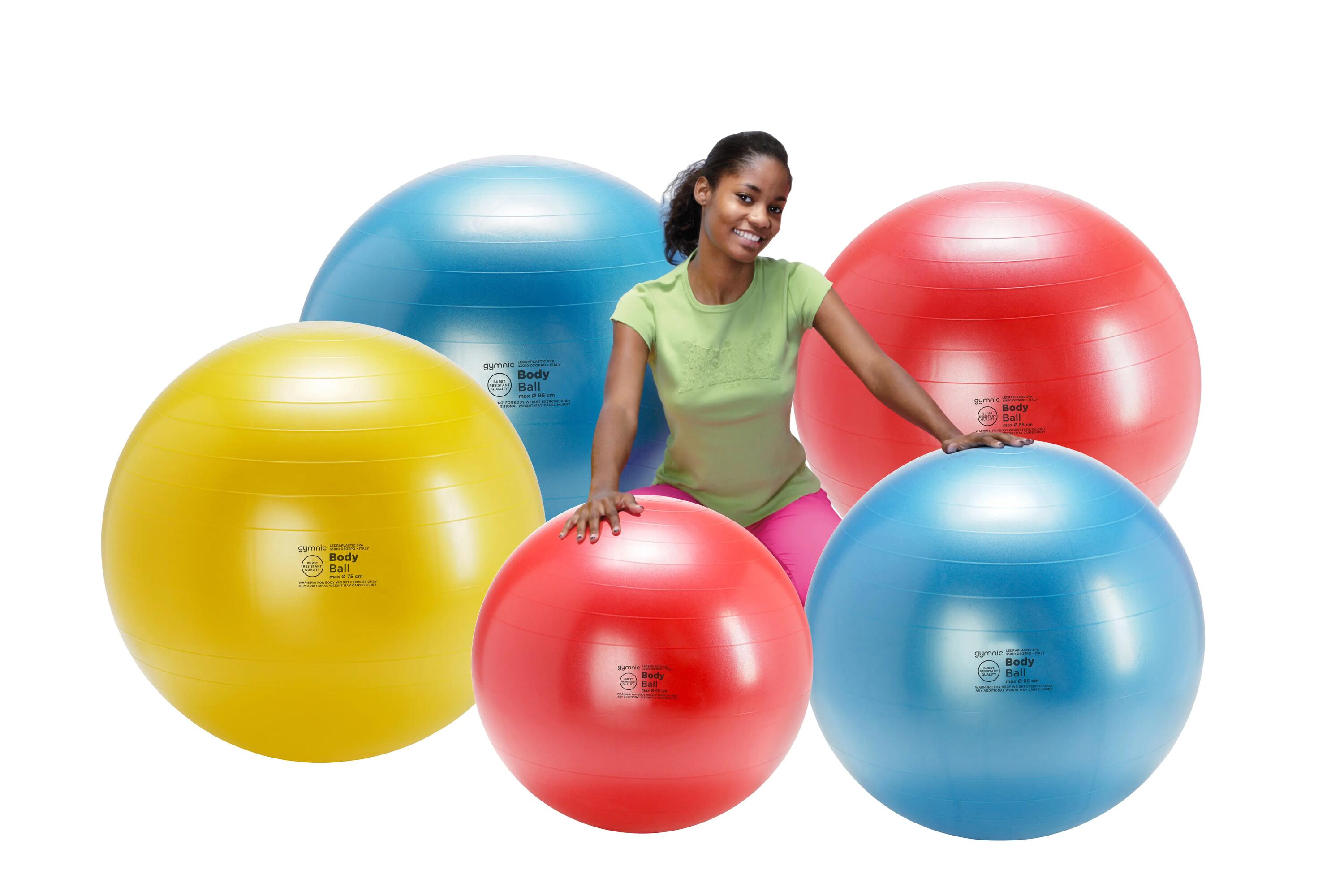 Gymnic Body Ball Palla fitness antiscoppio Ø 55 cm rossa 5/7