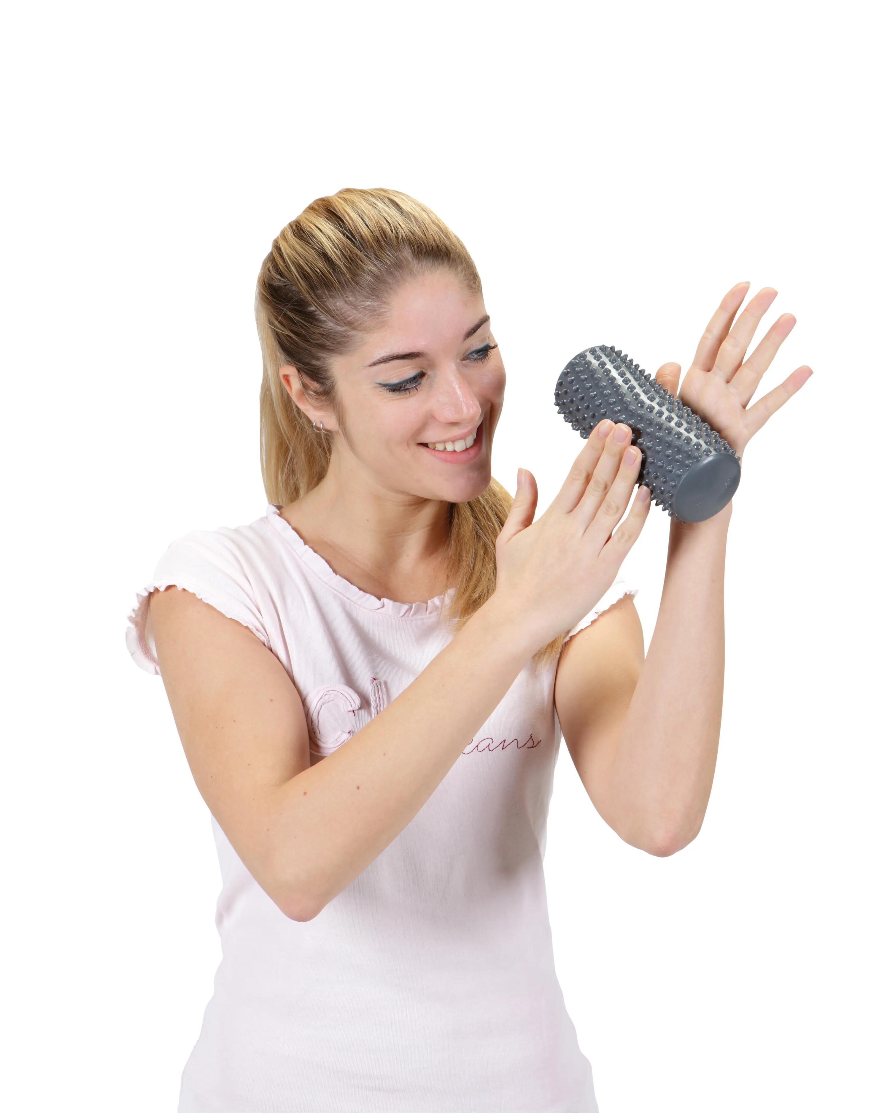 Gymnic Activ Roll Rullo massaggiante gonfiabile Ø 7x16 cm grigio 4/9