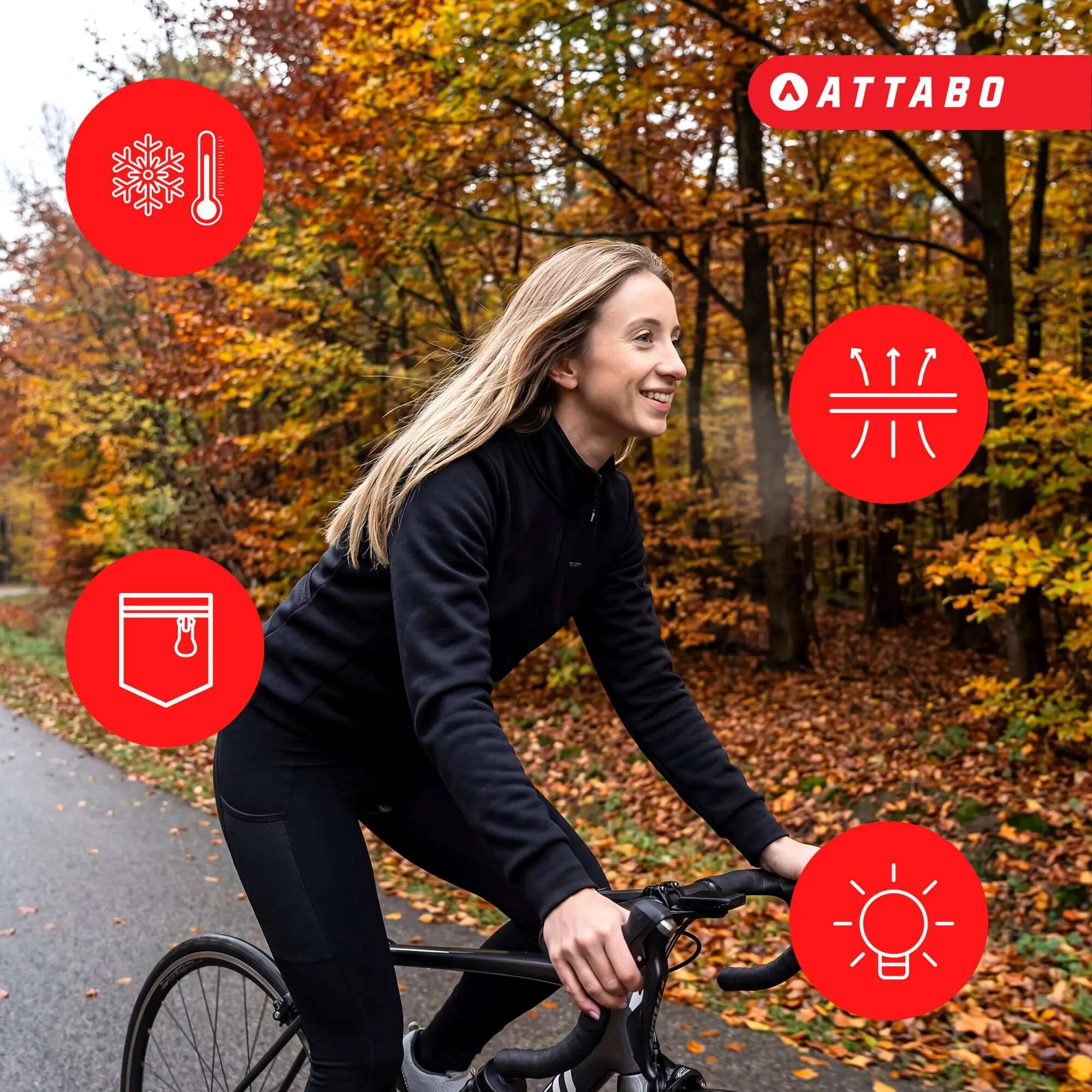 Pantalon de cyclisme femme ATTABO OFREE CARGO doublé 6/6