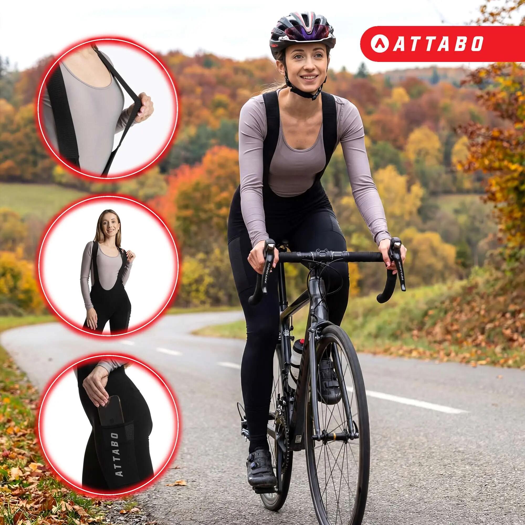 Pantalon de cyclisme femme ATTABO OFREE CARGO doublé 3/6