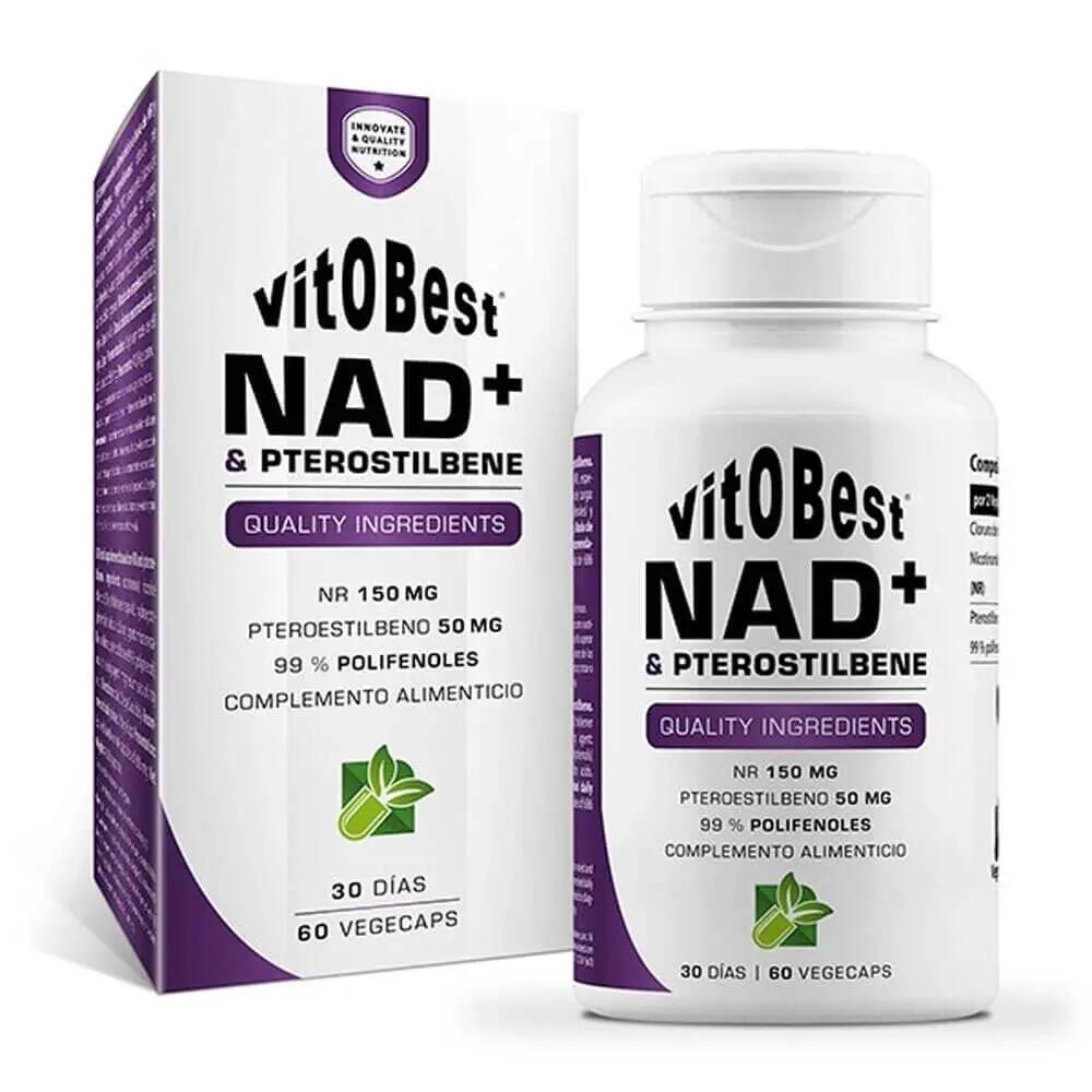 Nad+ pterostilbene - 60 capsules de VitoBest 1/3