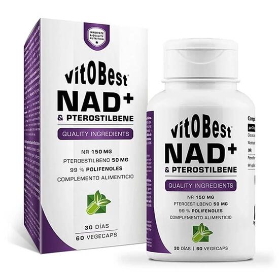 NAD+ & Pterostilben - 60 Kapseln VitoBest