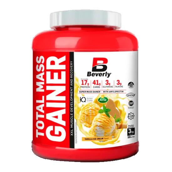 Total Mass Gainer - 3 kg Vanille Beverly Nutrition