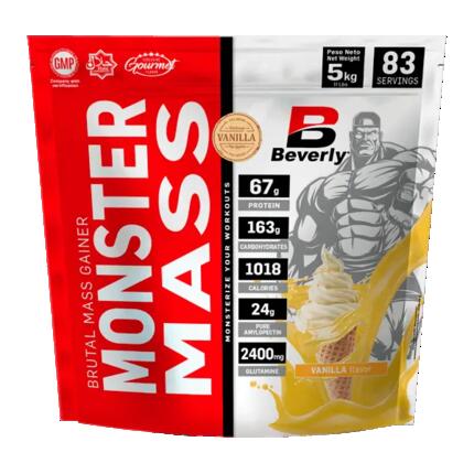Monster Mass - 5 kg Aardbei Beverly Nutrition