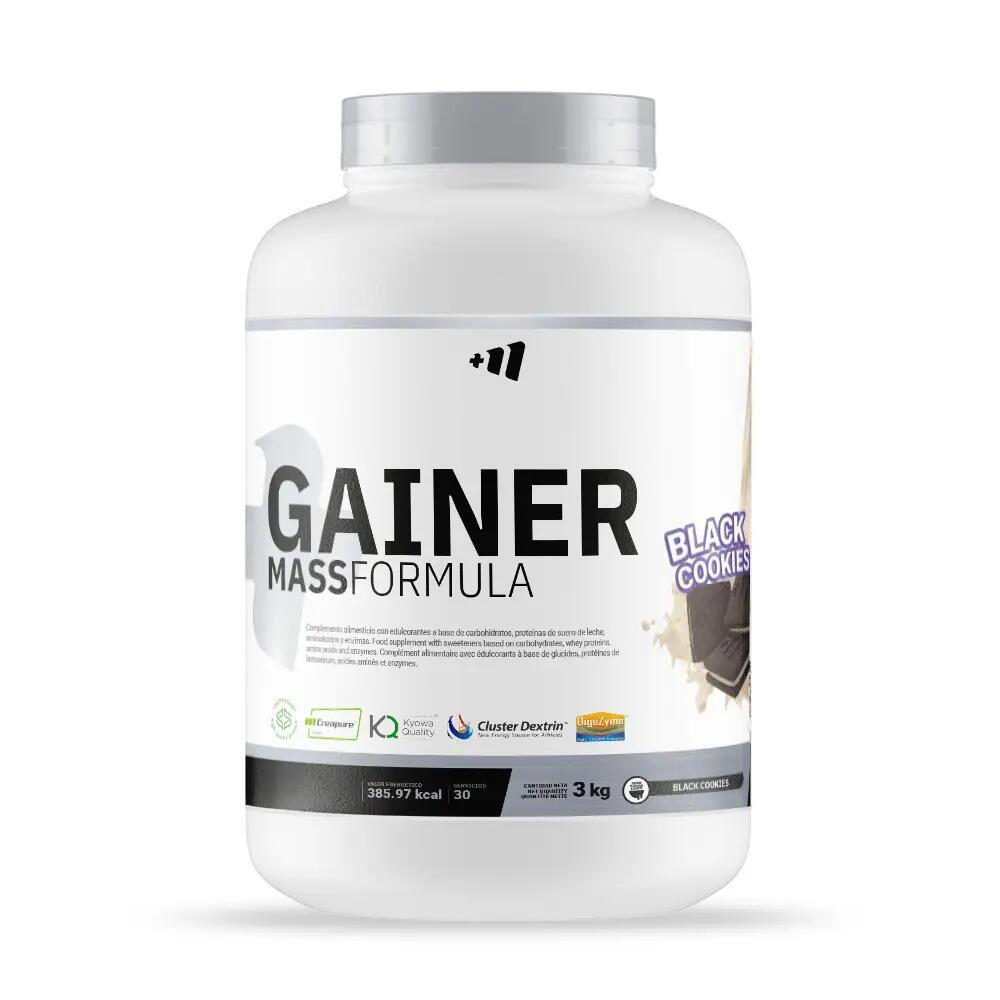 Gainer mass formula - 3 kg Biscoitos pretos da Masmusculo 1/6