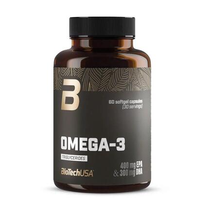 Omega-3 triglycerides - 60 softgels de Biotech USA
