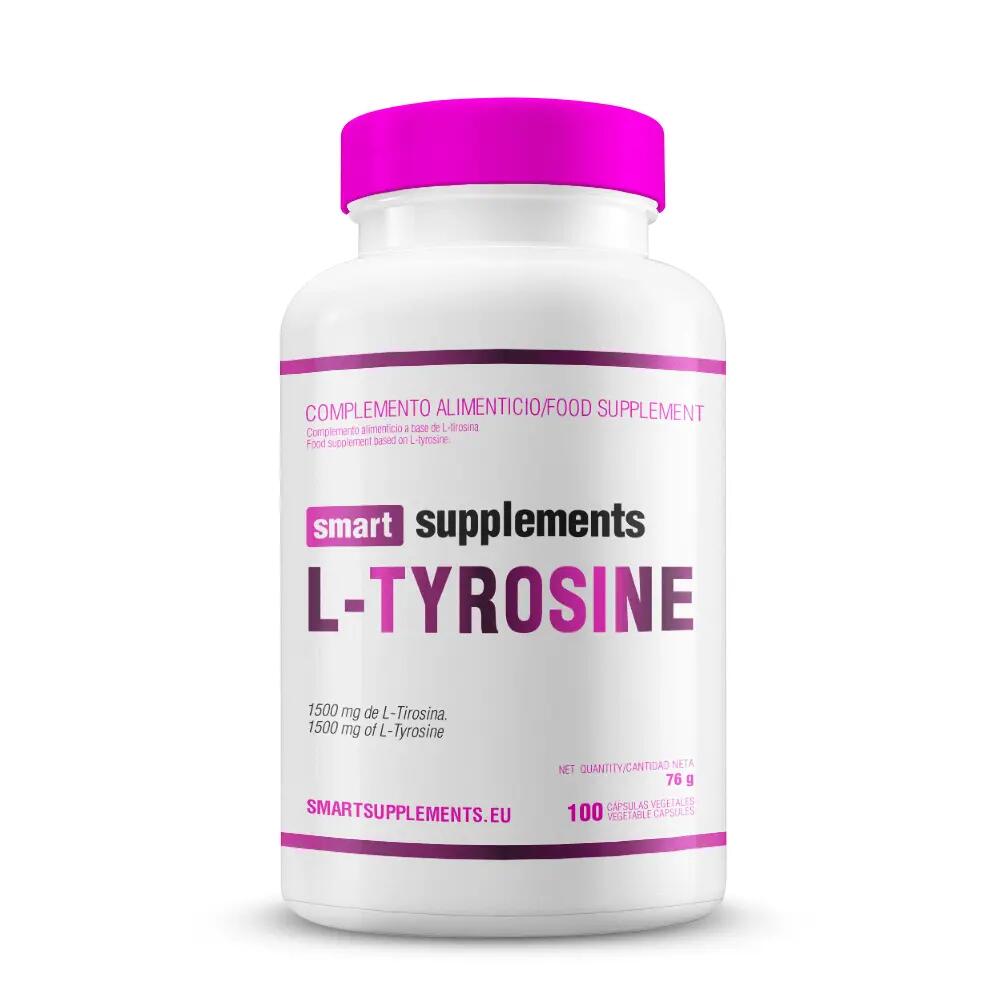 L-Tyrosine (L-Tyrosine) 1500mg - 100 Vegetable Capsules Smart Supplements