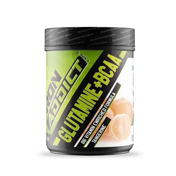 BCAA + Glutamine - 500g Mandarin Iron Addict Labs