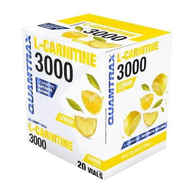 L-carnitine 3000 - 20 ampullen citroen quamtrax